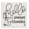 Stupell Industries Hello Sweet Cheeks with Toilet Wall Plaque Art
